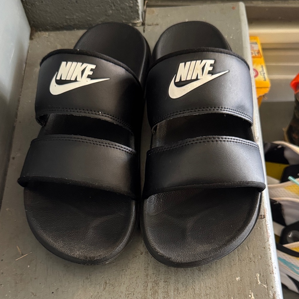 Nike Kids Black Slide Sandals